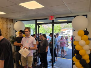 Long lines out the door at the konala utah franchisee grand opening