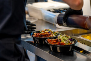 Konala bowls being prepared for the grand opening of the utah franchisee